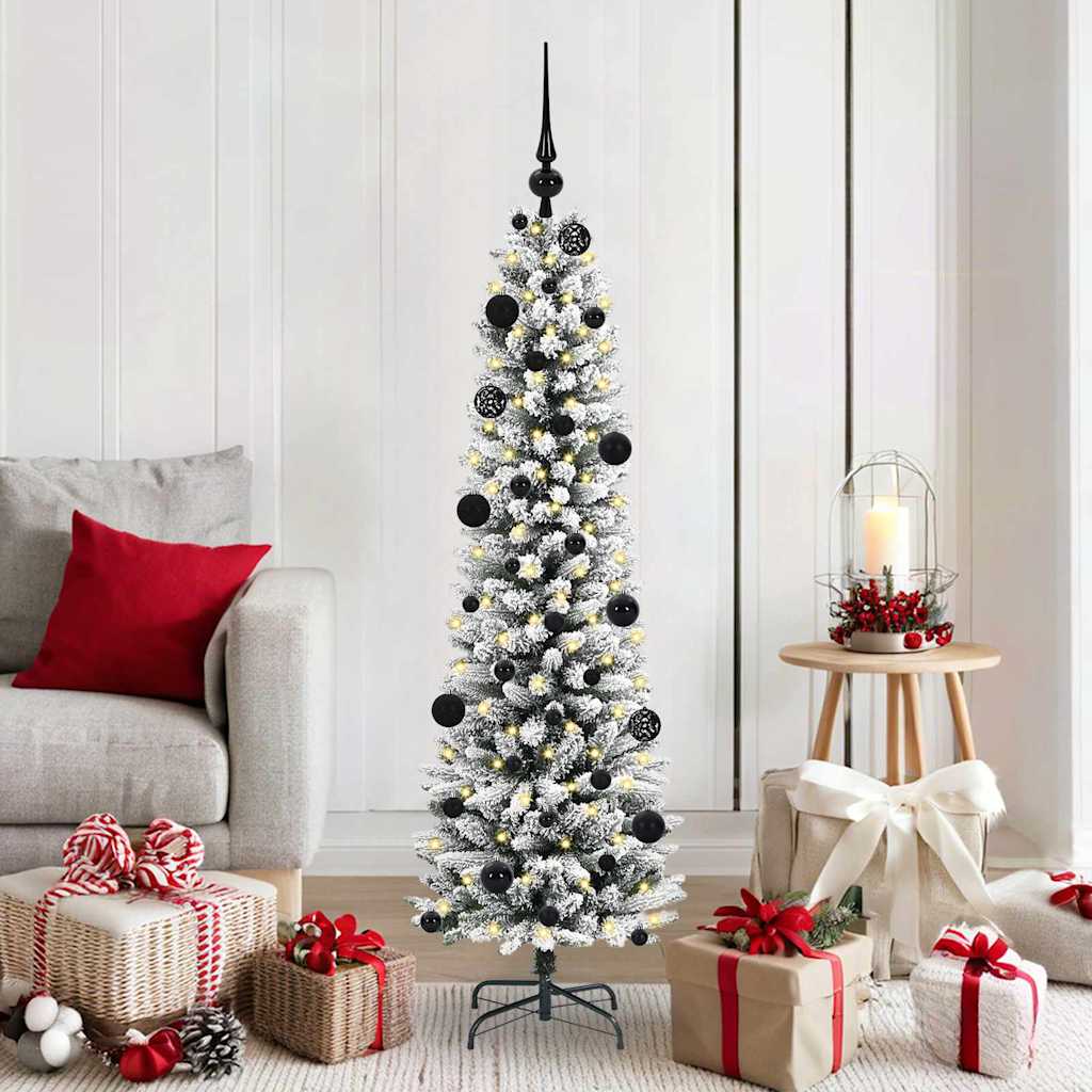 Vidaxl kunstkerstboom met 150 led wit 150 cm pvc en metaal en plastic