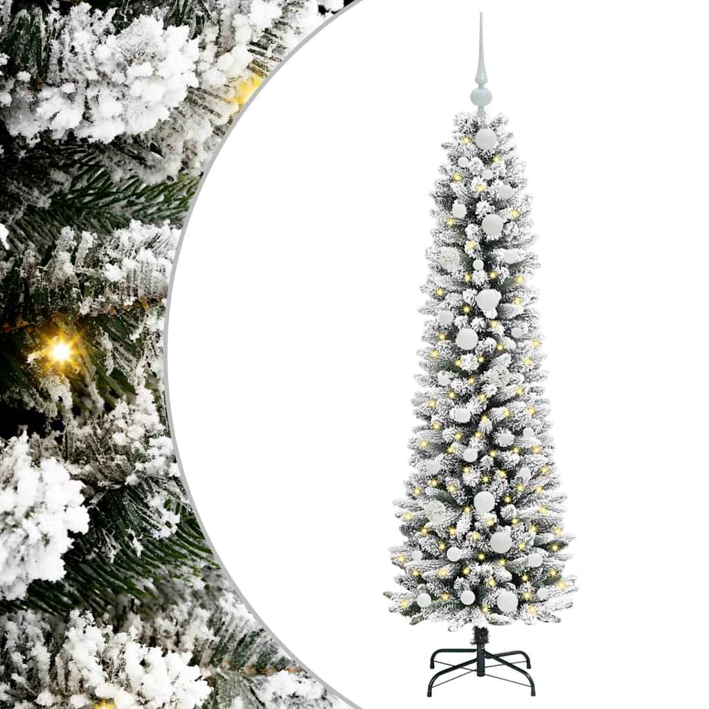 Vidaxl kunstkerstboom met 150 led wit 150 cm pvc en metaal en plastic