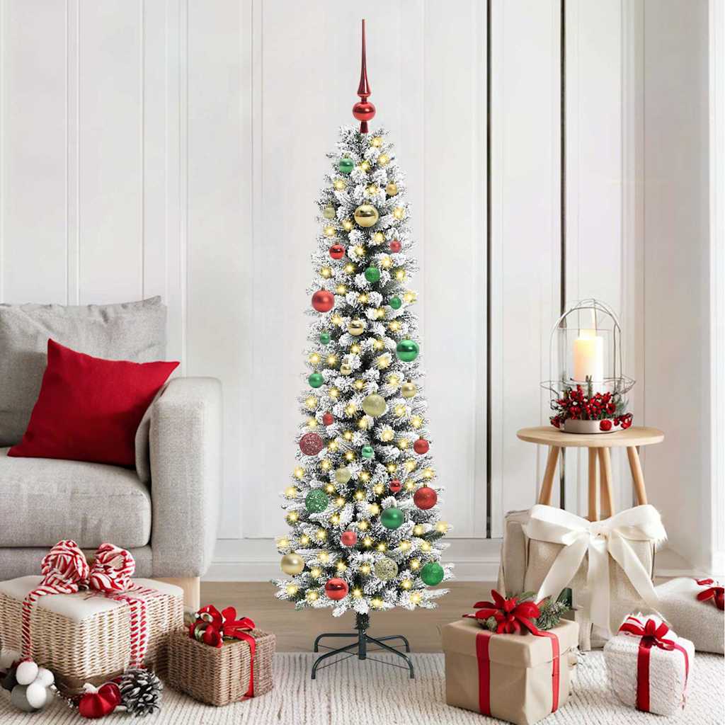 Vidaxl kunstkerstboom met 150 led wit 150 cm pvc en metaal en plastic