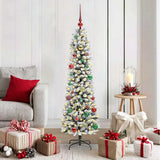 Vidaxl kunstkerstboom met 150 led wit 150 cm pvc en metaal en plastic
