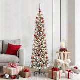 Vidaxl kunstkerstboom met 300 led wit 180 cm pvc en metaal en plastic