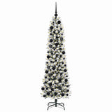 Vidaxl kunstkerstboom met 300 led wit 180 cm pvc en metaal en plastic
