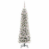 Vidaxl kunstkerstboom met 300 led wit 180 cm pvc en metaal en plastic