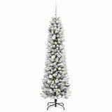 Vidaxl kunstkerstboom met 300 led wit 180 cm pvc en metaal en plastic