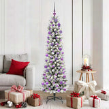 Vidaxl kunstkerstboom met 300 led wit 180 cm pvc en metaal en plastic
