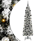 Vidaxl kunstkerstboom met 300 led wit 210 cm pvc en metaal en plastic