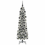 Vidaxl kunstkerstboom met 300 led wit 210 cm pvc en metaal en plastic