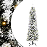 Vidaxl kunstkerstboom met 300 led wit 210 cm pvc en metaal en plastic