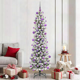 Vidaxl kunstkerstboom met 300 led wit 210 cm pvc en metaal en plastic