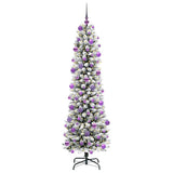 Vidaxl kunstkerstboom met 300 led wit 210 cm pvc en metaal en plastic