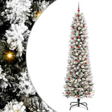 Vidaxl kunstkerstboom met 300 led wit 240 cm pvc en metaal en plastic