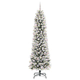 Vidaxl kunstkerstboom met 300 led wit 240 cm pvc en metaal en plastic