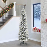 Vidaxl kunstkerstboom met 300 led wit 240 cm pvc en metaal en plastic