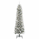 Vidaxl kunstkerstboom met 300 led wit 240 cm pvc en metaal en plastic