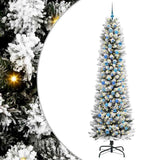 Vidaxl kunstkerstboom met 300 led wit 240 cm pvc en metaal en plastic
