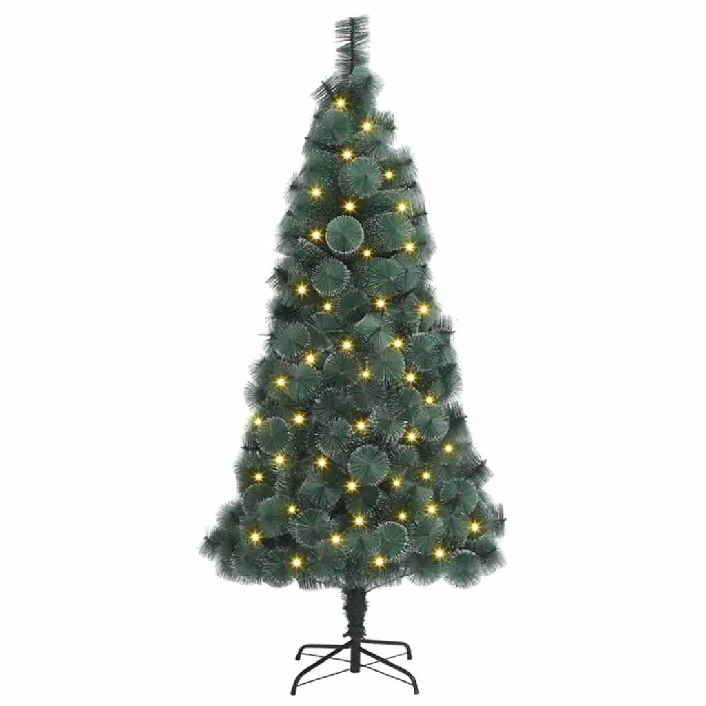 Vidaxl kunst kerstboom met verlichting met 300 led groen 180 cm pet