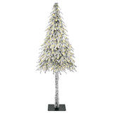 Vidaxl kerstboom met 300 led met standaard wit 210 cm pe en staal