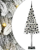 Vidaxl kerstboom met 300 led met standaard wit 210 cm pe en staal