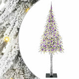 Vidaxl kerstboom met 300 led met standaard wit 210 cm pe en staal