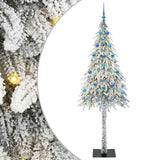 Vidaxl kerstboom met 300 led met standaard wit 210 cm pe en staal