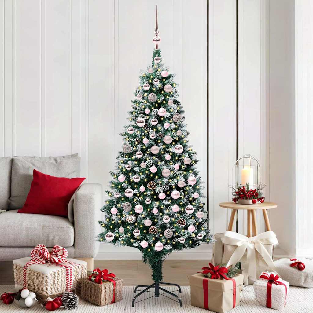 Vidaxl kunstkerstboom groen 180 cm pvc en staal en kunststof