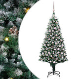 Vidaxl kunstkerstboom groen 180 cm pvc en staal en kunststof