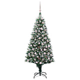 Vidaxl kunstkerstboom groen 180 cm pvc en staal en kunststof