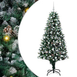 Vidaxl kunstkerstboom groen 180 cm pvc en staal en kunststof