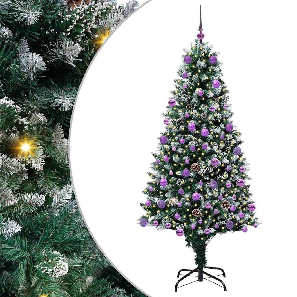 Vidaxl kunstkerstboom groen 180 cm pvc en staal en kunststof