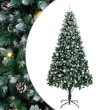Vidaxl kunstkerstboom groen 240 cm pvc en staal en kunststof