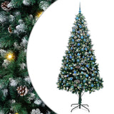Vidaxl kunstkerstboom groen 240 cm pvc en staal en kunststof