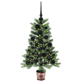 Vidaxl kerstboom met 150 led met standaard groen 90 cm pe