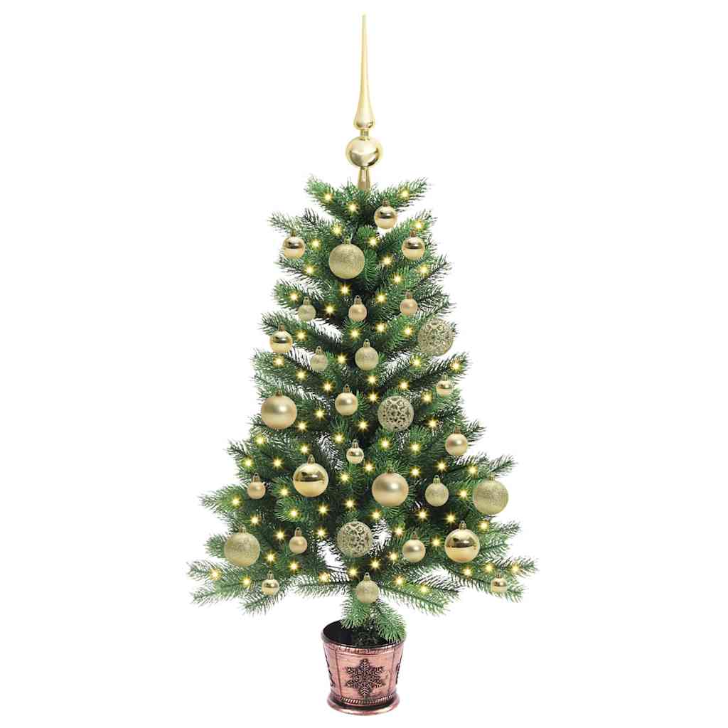 Vidaxl kerstboom met 150 led met standaard groen 90 cm pe