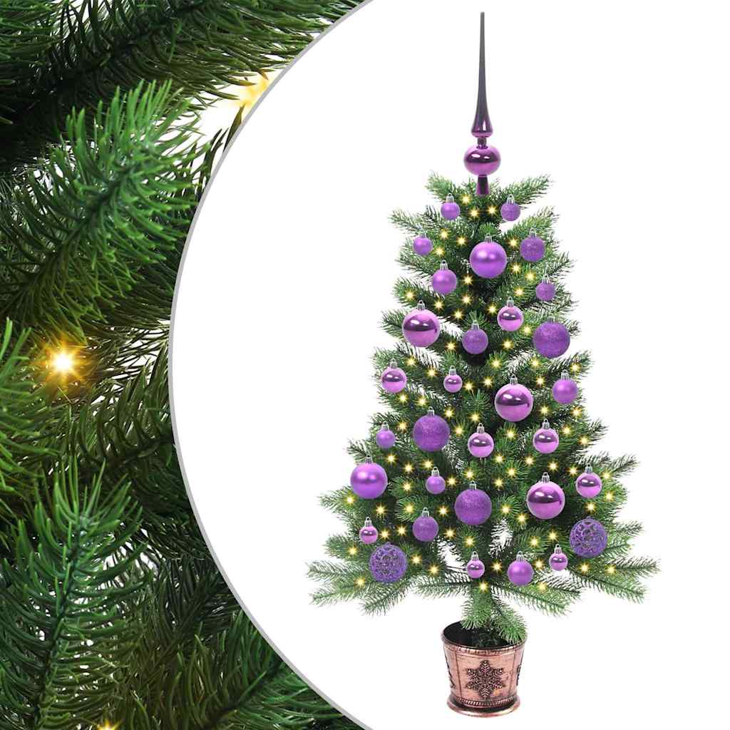 Vidaxl kerstboom met 150 led met standaard groen 90 cm pe