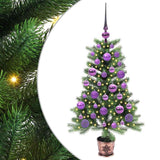 Vidaxl kerstboom met 150 led met standaard groen 90 cm pe