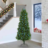 Vidaxl kerstboom met 300 led met standaard groen 240 cm pe