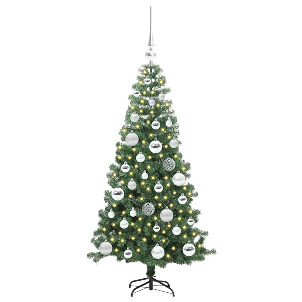 Vidaxl kerstboom met 150 led met standaard groen 120 cm pvc
