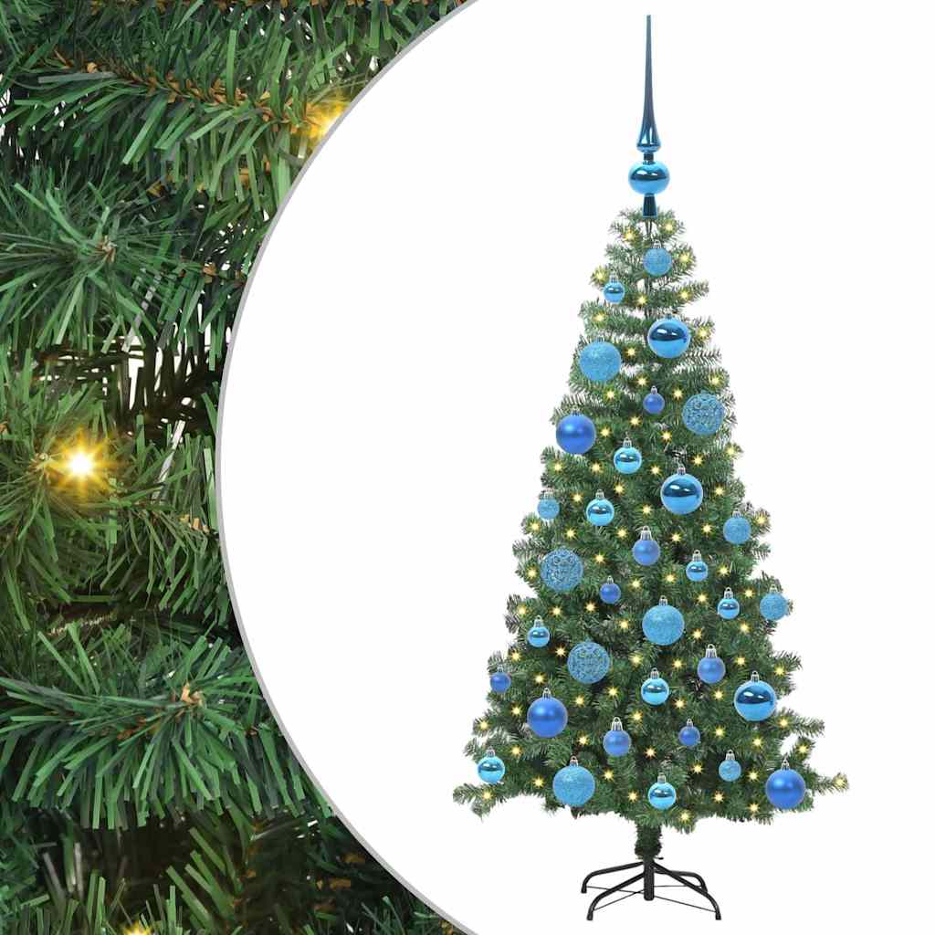 Vidaxl kerstboom met 150 led met standaard groen 120 cm pvc