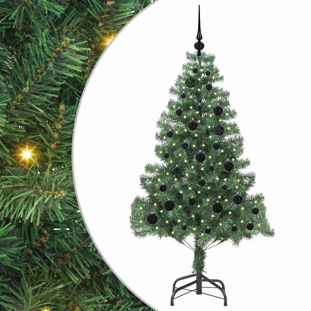 Vidaxl kerstboom met 150 led met standaard groen 150 cm pvc