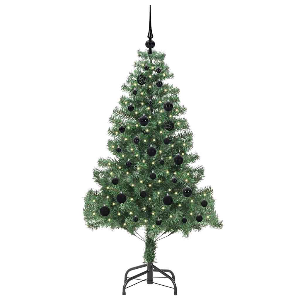 Vidaxl kerstboom met 150 led met standaard groen 150 cm pvc
