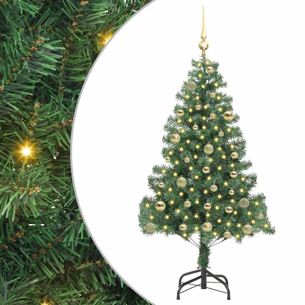 Vidaxl kerstboom met 150 led met standaard groen 150 cm pvc