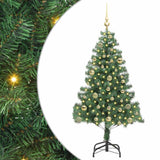 Vidaxl kerstboom met 150 led met standaard groen 150 cm pvc
