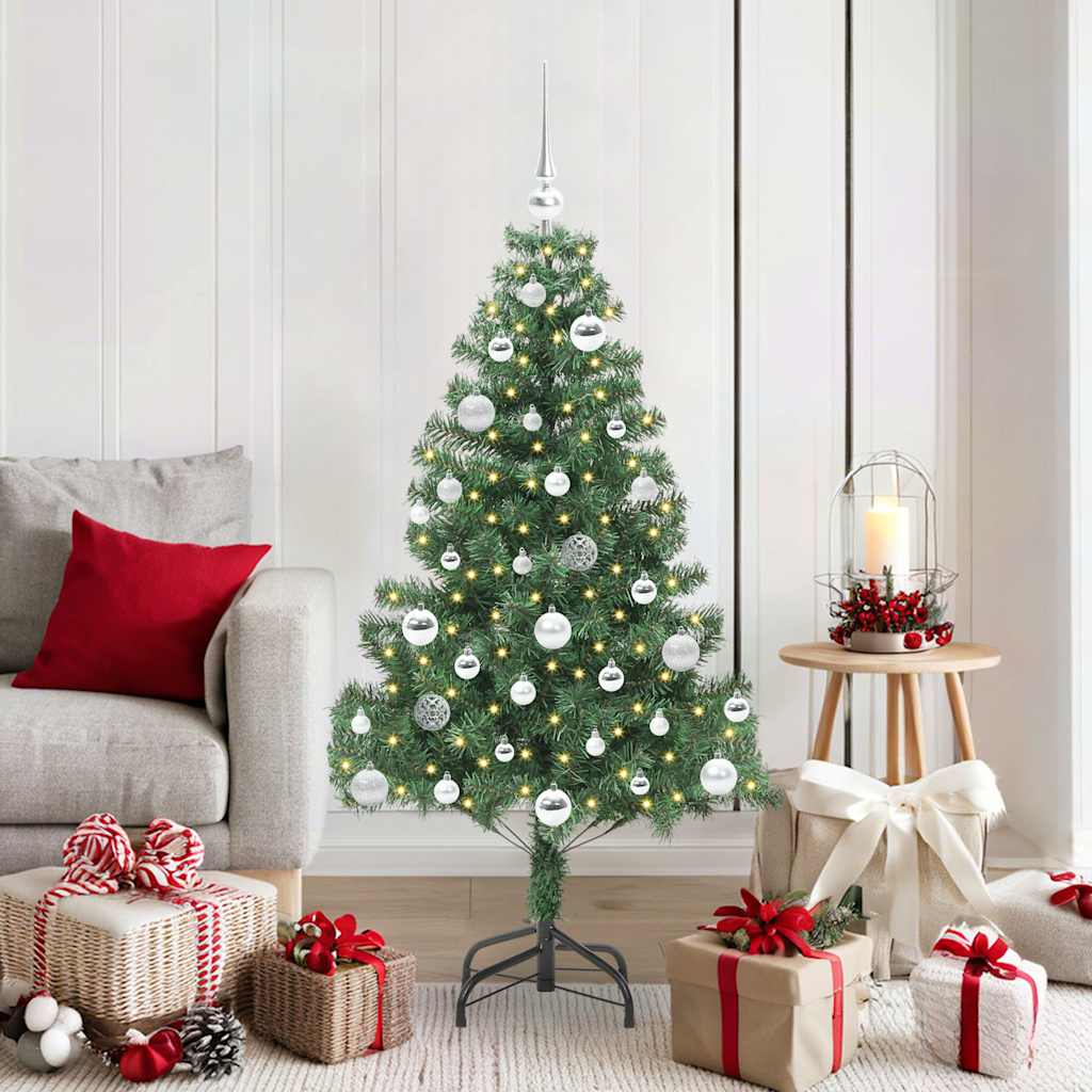 Vidaxl kerstboom met 150 led met standaard groen 150 cm pvc