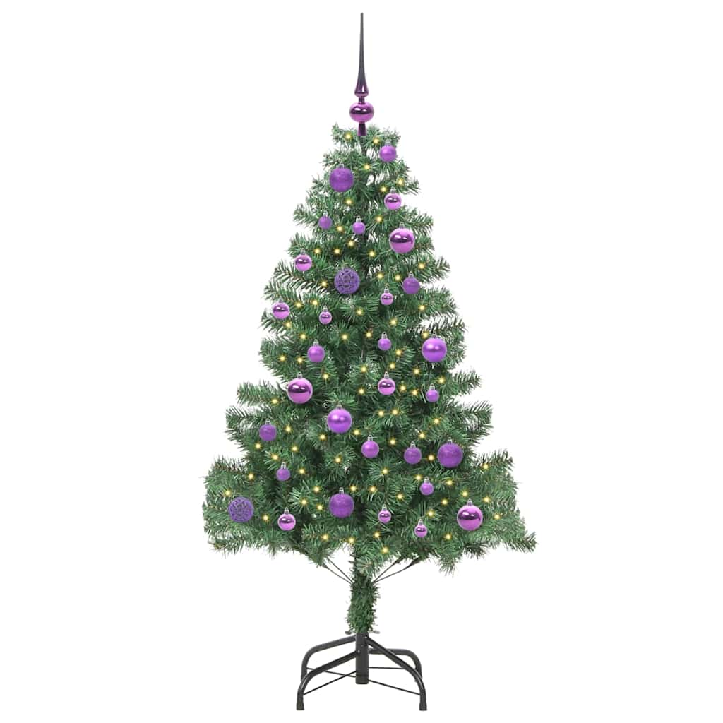 Vidaxl kerstboom met 150 led met standaard groen 150 cm pvc