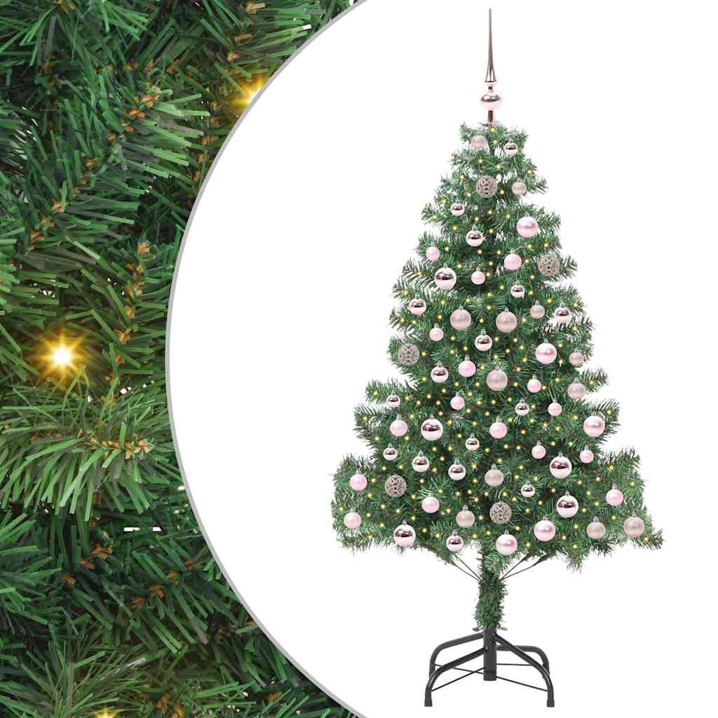 Vidaxl kerstboom met 300 led met standaard groen 210 cm pvc