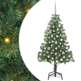 Vidaxl kerstboom met 300 led met standaard groen 210 cm pvc