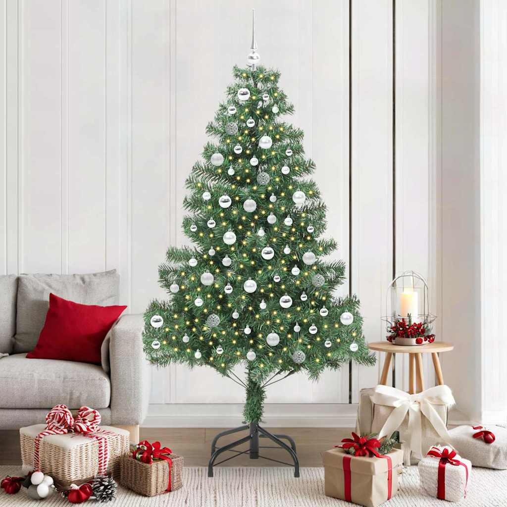 Vidaxl kerstboom met 300 led met standaard groen 210 cm pvc
