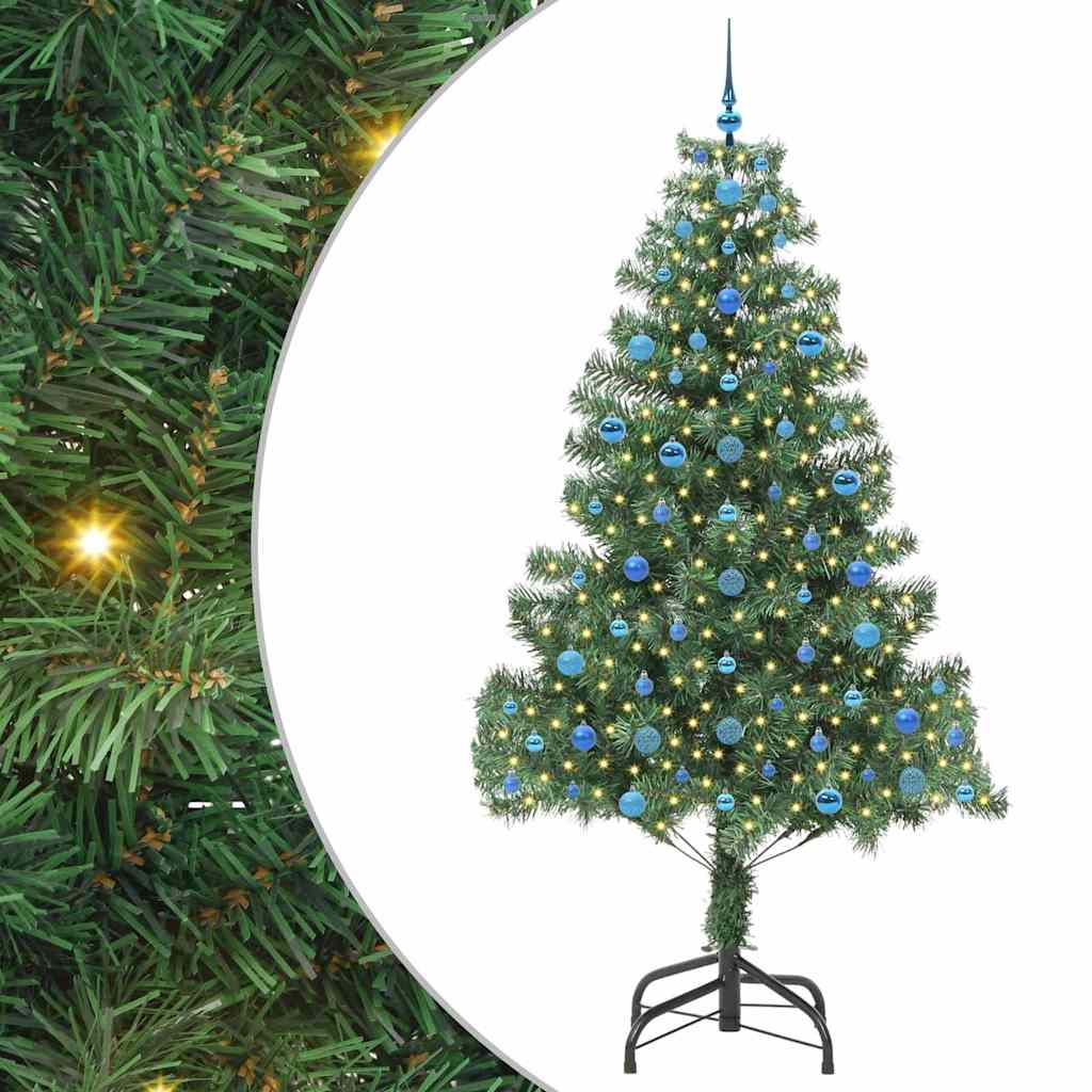 Vidaxl kerstboom met 300 led met standaard groen 210 cm pvc