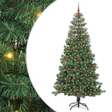 Vidaxl kerstboom met 300 led met standaard groen 240 cm pvc