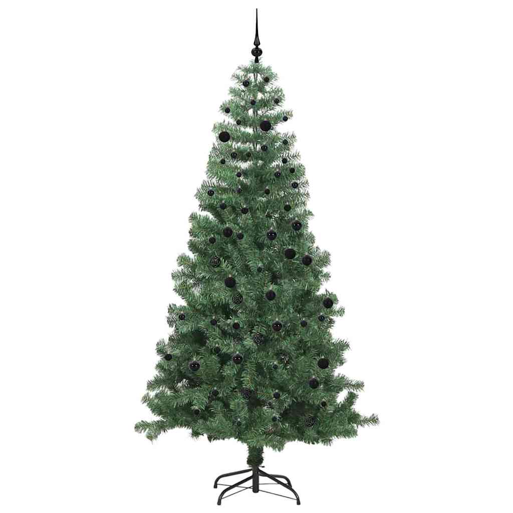 Vidaxl kerstboom met 300 led met standaard groen 240 cm pvc